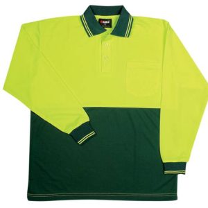Hi Vis Long Sleeve Polo