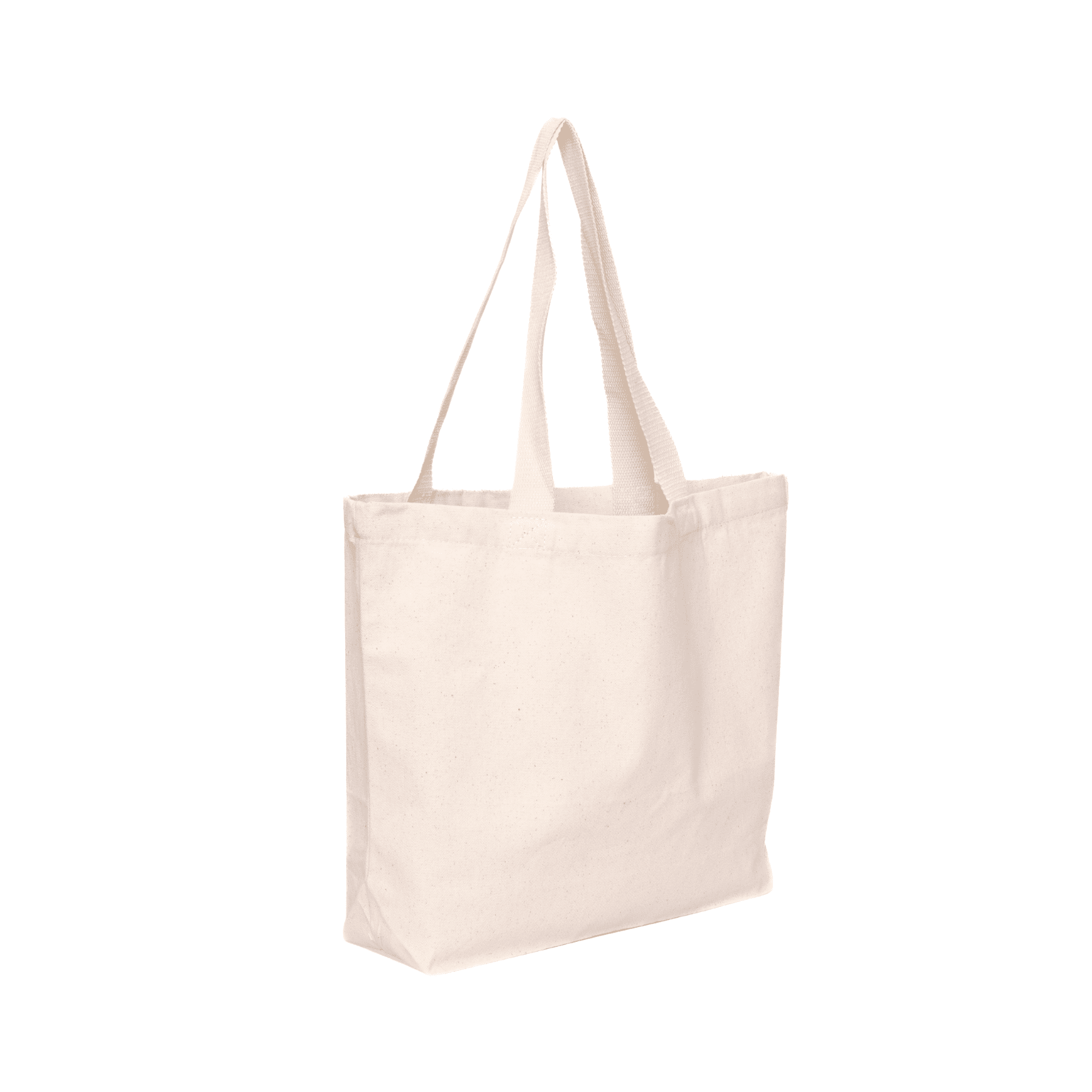 A natural canvas tote bag in cream, featuring two sturdy handles and no visible logos. Maxi Natural Canvas Tote Bag - Image 1