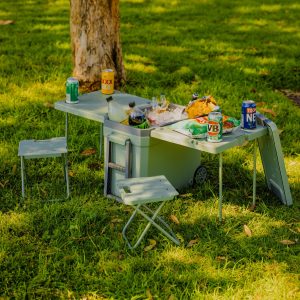 Cooler Box With Table and Chair