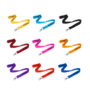 Flat Ribbed Lanyard 25mm Wide With Swivel Clip