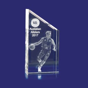 3D Crystal Rectangle Slope Top (165mm)