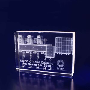 3D Crystal Rectangle Thin Small (100mm)