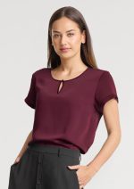 Womens Evelyn Short Sleeve Blouse