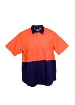 100% Combed Cotton Drill Short Sleeve