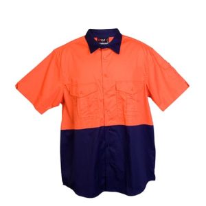 100% Combed Cotton Drill Short Sleeve