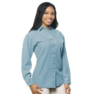 Long Sleeve Cotton Denim Shirt