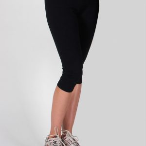 Womens Cotton Spandex 3/4 Leggings