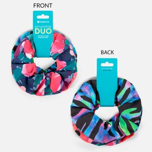 Printed Scrunchie Duo Set