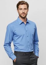Mens Micro Check Long Sleeve Shirt