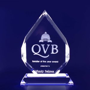 3D Crystal Spear Trophy (155mm)