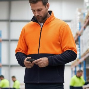 Hi-Vis Polar Fleece Full Zip Jacket