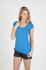 Womens Marl Scoop Neck T-shirt