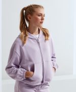 Recycled Drawstring Full-Zip Hoodie