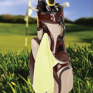 Bamboo Golf Towel with plastic hook