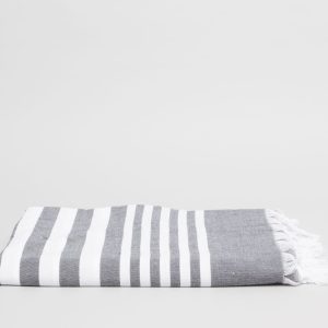 Turkish Beach & Pool Towel 400 gsm Charcoal