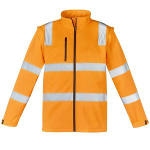 Unisex Hi Vis VIC Rail 2 In 1 Softshell Jacket