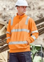 Unisex Hi Vis VIC Rail 1/4 Zip Pullover