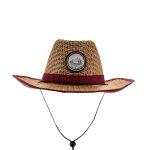 Panama Straw Cowboy Hat With Strap