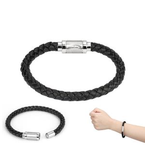 Personalized Braided Leather Bracelet