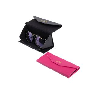 Leather Triangular Folding Glasses Case