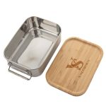 Stainless Steel Lunch Box With Bamboo Lid