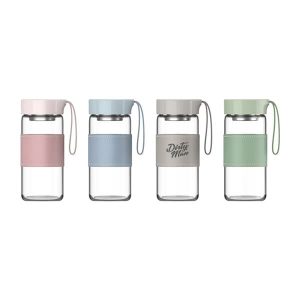 16 oz. Portable Borosilicate Wide Mouth Water Bottle