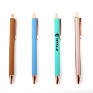 Click Frosted Color Metal Ballpoint Pen
