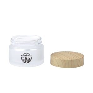 50g Frosted Glass Cream Jar