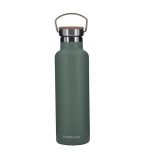 17 oz. Insulated Bottle With Bamboo Lid Metal Handle