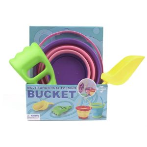 Plastic Foldable Sand Bucket Set