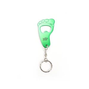Foot Shape Bottle Opener Keychain