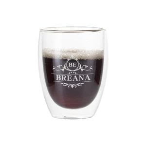 12 oz. Transparent Double-Layer Glass Coffee Cup