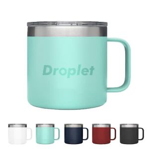 14 oz. Stainless Steel Insulated Coffee Mug With Lid
