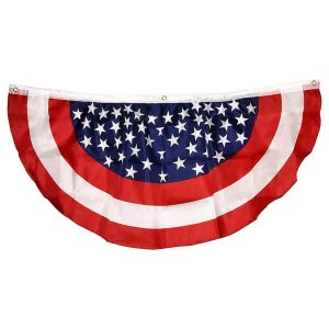 Polyester Pleated Fan Flag