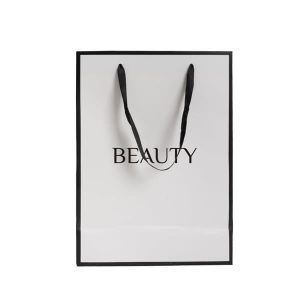 Custom White Cardboard Gift Bag