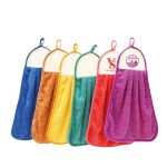 Hanging Coral Velvet Hand Dry Towel