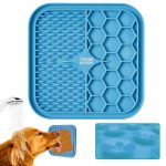 2 Pcs Pet Silicone Lick Mat With Spatula