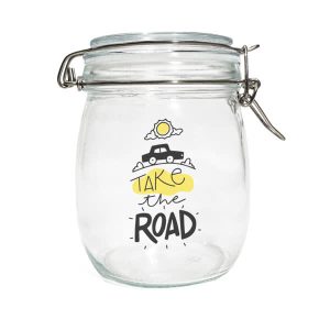 Round Glass Mason Jar
