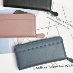 Round Fastener Long Wallet