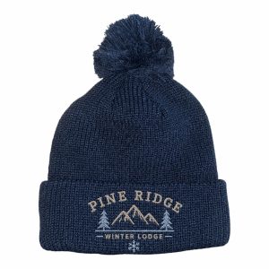 6 SEAM KNITTED BEANIE W/- POM POM