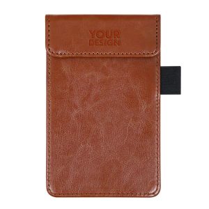 PU Leather Magnetic Folding Clipboard