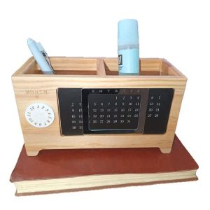 Desk Calendar With Pen Holder