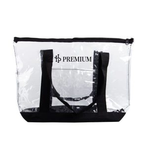 Large Clear Beach Tote Bag With Zipper