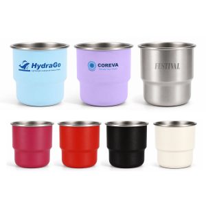 250ML Single Wall Stainless Steel Round Bottom Camping Mug
