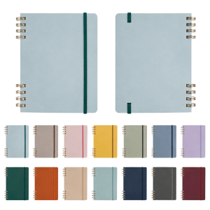 Twin-Spiral PU Hardcover Notebook