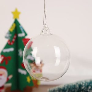 6cm Transparent Pendant Glass Decoration Ball