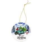 Double Sided Round Acrylic Christmas Ornament