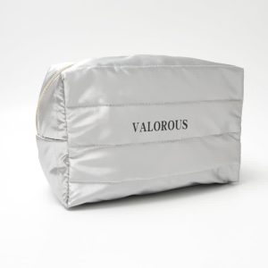 Square Puff Quilted Cosmetic Bag