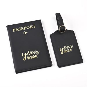 Passport Horder With Luggage Tag Set