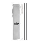 Reusable Stainless Steel Straw Set